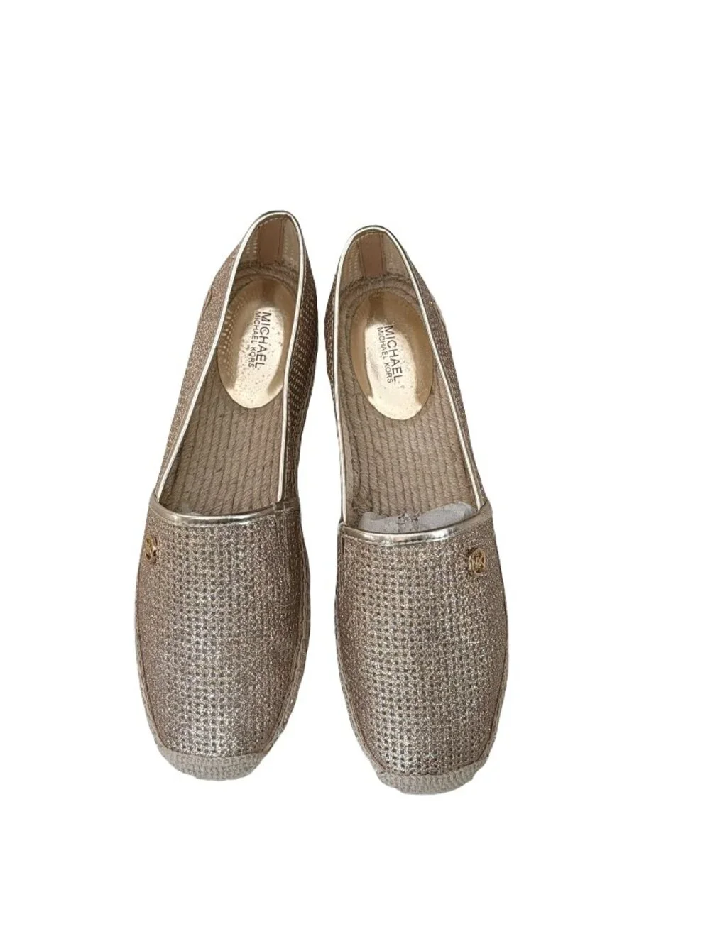 MICHAEL Michael Kors gold loafers slip ons size 11 /